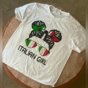 Italian girl t-shirt little girls XS